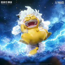 Niuzi - Pikachu cos Nika Luffy 1
