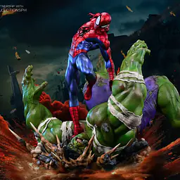 Iron - Spider-Man vs Hulk 1