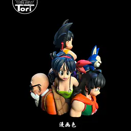 Tori - Kid Goku, Roshi, Bulma, Krillin, Yamcha, Launch, Oolong and Puar 7