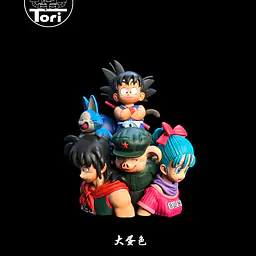 Tori - Kid Goku, Roshi, Bulma, Krillin, Yamcha, Launch, Oolong and Puar 1