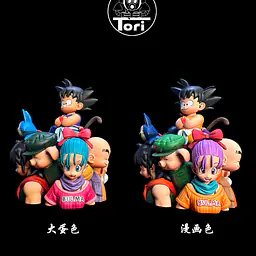 Tori - Kid Goku, Roshi, Bulma, Krillin, Yamcha, Launch, Oolong and Puar 9