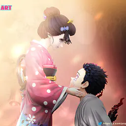 Pop Art - Akaza and Koyuki 3