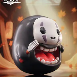 Rising Sun - No-Face and Totoro 3
