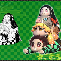 Ninety Seven - Tanjiro, Zenitsu, Inosuke and Nezuko 5