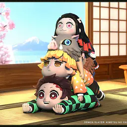 Ninety Seven - Tanjiro, Zenitsu, Inosuke and Nezuko 2
