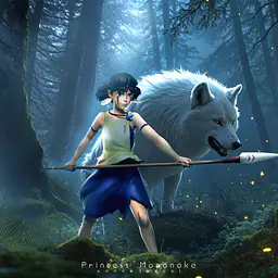 Cake - Princess Mononoke and Ashitaka 1