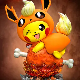 Cheese - Pikachu cos Flareon 1