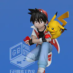 GB Pixel - Ash and Pikachu 1