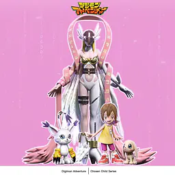 Butterfly - Angewomon, Hikari Yagami, Tailmon and Salamon 1