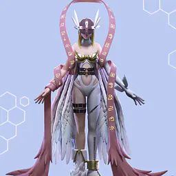 Butterfly - Angewomon, Hikari Yagami, Tailmon and Salamon 2