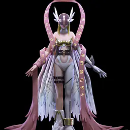 Butterfly - Angewomon, Hikari Yagami, Tailmon and Salamon 3