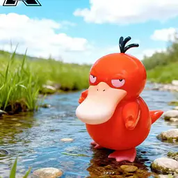 Kuai Le Wu - Golduck and Psyduck 7