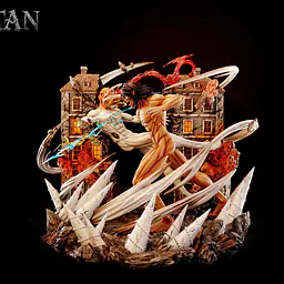 Titan - War Hammer Titan vs Eren 1