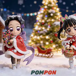 Pompon - Daki, Gyutaro, Shinobu and Kanao 8