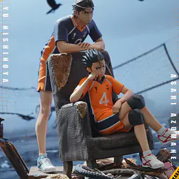 Hikari - Yū Nishinoya and Asahi Azumane 3