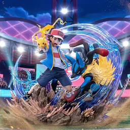 MAGA - Ash, Pikachu and Mega Lucario 1