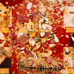 Shima Aji - Pikachu and Rapidash 5