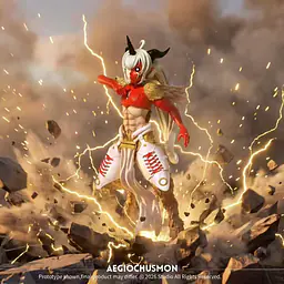 FC x Hudie - Aegiochusmon 3