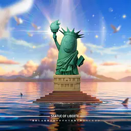 Long Miao - No-Face of Liberty 2