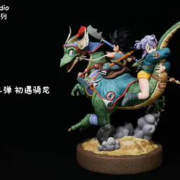 Cell - Kid Goku and Bulma 1