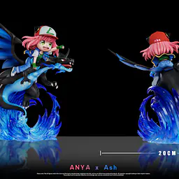 Biubiu - Anya cos Ash and Mega Charizard 4