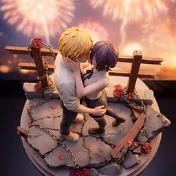 Pink - Denji and Reze 4