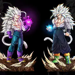 JW - SSJ5 Goku and Vegeta 3