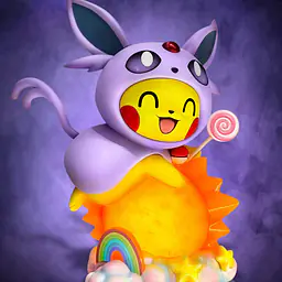 Cheese - Pikachu cos Espeon and Sylveon 1