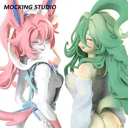 Mocking - Sylveon and Leafeon 12