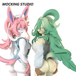 Mocking - Sylveon and Leafeon 4