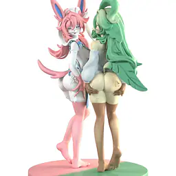 Mocking - Sylveon and Leafeon 5