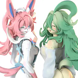 Mocking - Sylveon and Leafeon 6