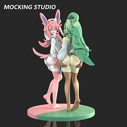 Mocking - Sylveon and Leafeon 17