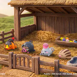 JB - Lechonk, Spoink, Swinub and Tepig 1