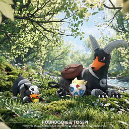 Wonder - Houndoom, Houndour and Togepi 1