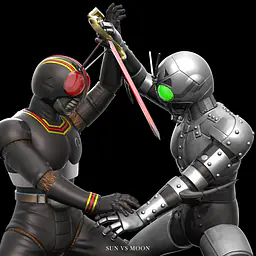 Iconic Figure - Kamen Rider Black Sun vs Shadow Moon 2