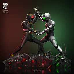 Iconic Figure - Kamen Rider Black Sun vs Shadow Moon 3