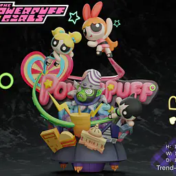 Chao She - The Powerpuff Girls vs Mojo Jojo 5