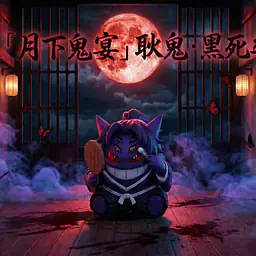 Lucky - Gengar cos Kokushibo 1