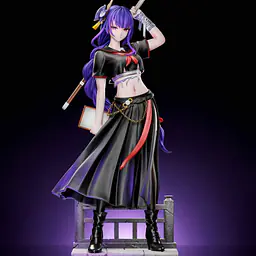 Miwu - Yae Miko and Raiden Shogun 3