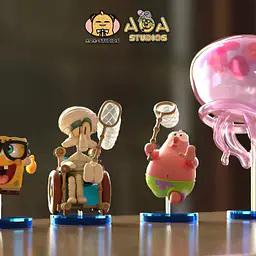 AOA - SpongeBob SquarePants, Squidward and Patrick Star 6