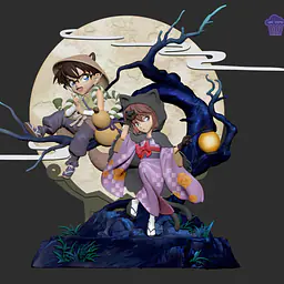 Cake - Conan and Ai Haibara 1