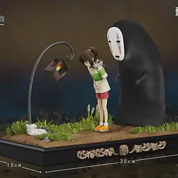 Scarecrow - Chihiro, No-Face and Hopping Lantern 4