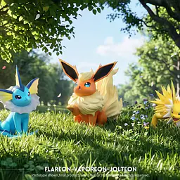 Tu Fang Zhi Zao - Vaporeon, Jolteon and Flareon 1