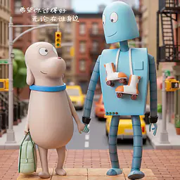 Luck Moai - Robot and Dog 2