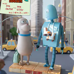 Luck Moai - Robot and Dog 4
