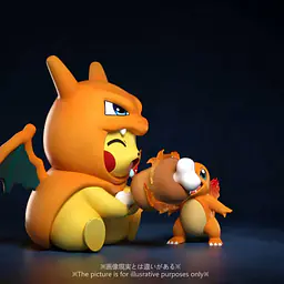 Echo - Pikachu cos Blastoise, Charizard and Bulbasaur 5