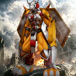 DAMDAM - WarGreymon and Agumon 1