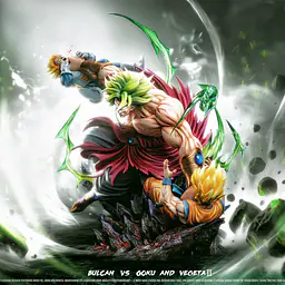 Yi Shou - Broly vs Goku and Vegeta 1