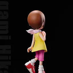 MIMAN - Hikari Yagami, Salamon and Tailmon 10
